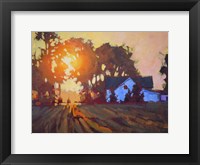 Sunrise Over Farmhouse Fine Art Print