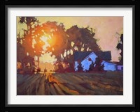 Sunrise Over Farmhouse Fine Art Print