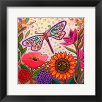 Dragonfly Floral Fine Art Print