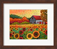 A Bright Sunflower Day Fine Art Print