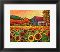 A Bright Sunflower Day Fine Art Print