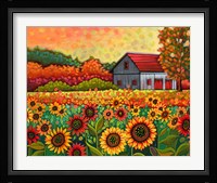 A Bright Sunflower Day Fine Art Print