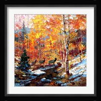 Elk and Aspens Fine Art Print