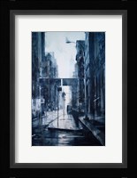 Lower Broadway, rain Fine Art Print