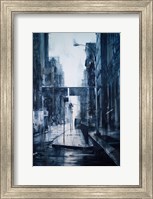 Lower Broadway, rain Fine Art Print