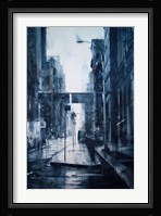 Lower Broadway, rain Fine Art Print