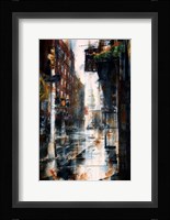 Transfiguration Church, Mott street, rain Fine Art Print