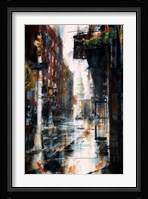 Transfiguration Church, Mott street, rain Fine Art Print