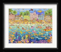 Tropical Swim Party Fine Art Print