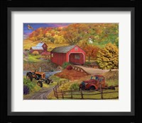 Fall Bridge Fine Art Print