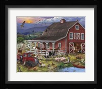 The Barnyard Crowd Fine Art Print