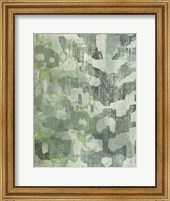 Celadon Ikat I Fine Art Print