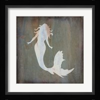 Rusty Sign Mermaid Framed Print