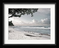 Tree Swing and a Row Boat B Fine Art Print