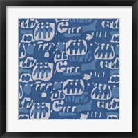 Blue Batik I Fine Art Print