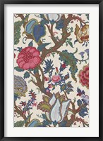 Vintage Jacobean Floral II Framed Print