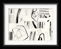 Neutral Patchwork II Framed Print