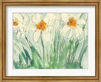 Daffodils Orange and White I Fine Art Print
