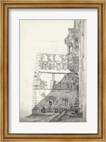 European Building Sketch I Fine Art Print