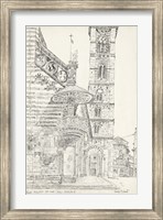 European Building Sketch II Fine Art Print