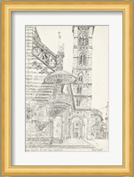 European Building Sketch II Fine Art Print