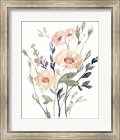 Peach & Paynes Bouquet I Fine Art Print