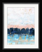 Indigo Treeline I Framed Print
