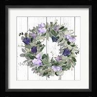 Purple Tulip Wreath II Fine Art Print