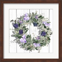 Purple Tulip Wreath II Fine Art Print