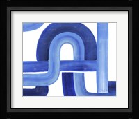Woven Cobalt I Framed Print