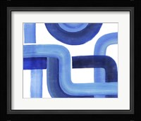 Woven Cobalt II Framed Print