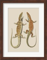 Antique Lizards I Fine Art Print