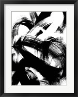 Onyx Swipe I Framed Print