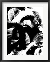 Onyx Swipe II Framed Print