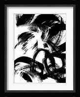 Onyx Swipe III Framed Print