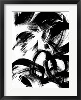 Onyx Swipe III Framed Print