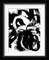 Onyx Swipe IV Framed Print