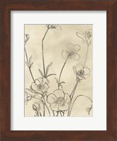 Vintage Wildflowers I Fine Art Print