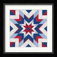 Americana Quilt Motif II Framed Print