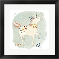 Hipster Unicorns II Framed Print