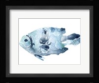 Blue Ocean Fish II Framed Print
