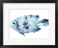 Blue Ocean Fish II Framed Print