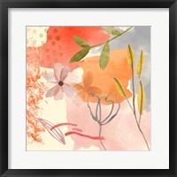 Flower Shimmer I Framed Print