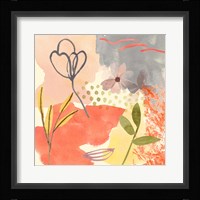 Flower Shimmer III Framed Print
