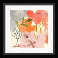 Flower Shimmer IV Framed Print