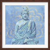 Buddha on Blue II Fine Art Print