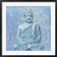 Buddha on Blue II Fine Art Print