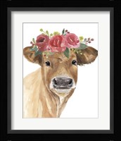 Flowered Cow I Fine Art Print