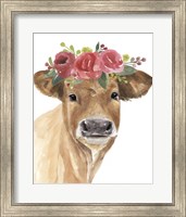 Flowered Cow I Fine Art Print