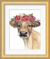 Flowered Cow II Fine Art Print